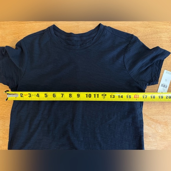 Pilcro Size XS Black Relaxed Fit 100% Cotton T-Shirt Casual Boho Slub Cotton - Picture 7 of 11